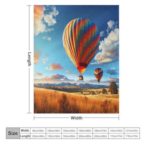 Couverture polaire montgolfière en peluche moelleuse et finitions soignées - 6