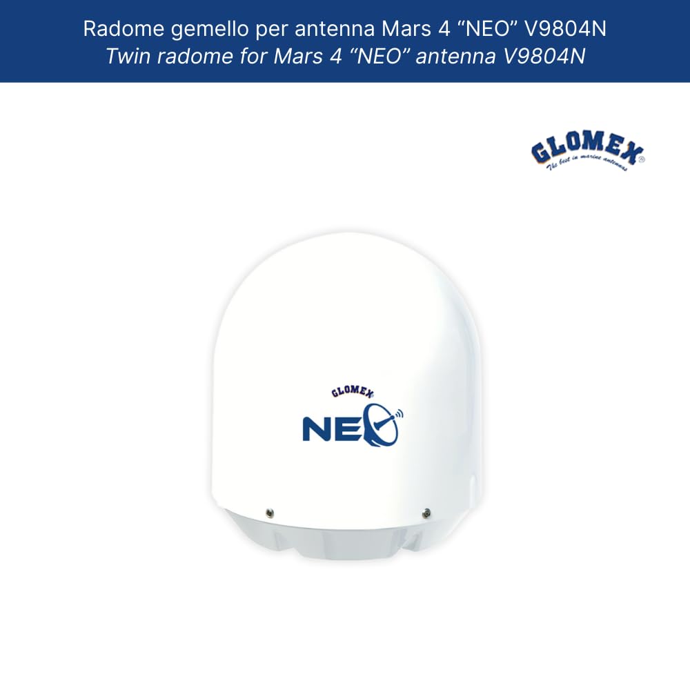 Glomex Mars Sat TV Antena Radome Gemelo