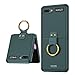 SHIEID Samsung Z Flip Case, Galaxy Flip Case with Ring, Ultra-Thin Folding Screen Flip Case Protective Cover with Ring, Shockproof Protector for Samsung Galaxy Z Flip 5G 2020 Green