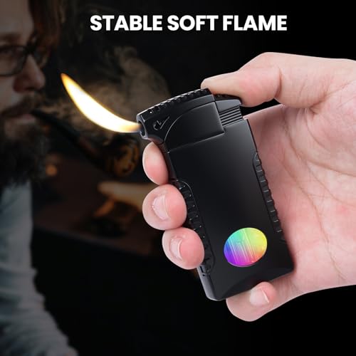 Encendedor Doble Llama Recargable con Butano miniatura 6