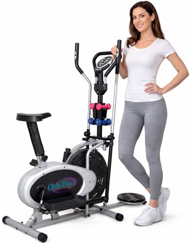 Body Culture Orbitrack Advanced Elliptical Trainer with Dumbbells & Twister Max User Weight 115 kg Home Fitness Machine for Cardio & Strength Training