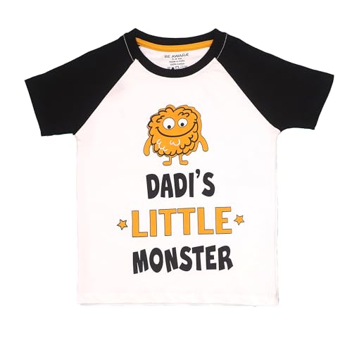 Image of Be Awara Kids Printed Half Sleeves T-shirt & Shorts Clothing Sets, 100% Cotton Soft Unisex Cord Set, Comfortable Wear for Kids With Cool Prints, Everyday Casual Wear for Boys & Girls