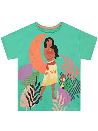 Disney Girls Moana T-Shirt Short Sleeve Kids Princess Daywear
