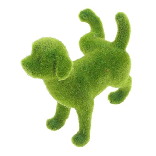 Yardwe Estatua de Perro Decorativa de Jardín con de Escultura de Perro Artificial de Estilo para Decoración Exterior Césped Patio y Ventanas