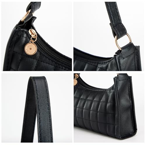 Small Shoulder Bag for Women Purses Quilt Pattern Clutch Purse Vegan Leather Little Purse Cute Mini Handbag Tote Purse4