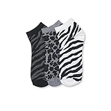 HS Lady Fashion Ankle Socks Wild Animal Print Design (size 9-11) 6 Pairs