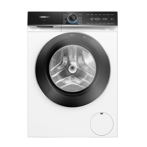 Siemens WG56B2A41, iQ700, Smarte Waschmaschine 10 kg, 1600 UpM, Made in Germany, i-Dos, Antiflecken-System, smartFinish Bügelhilfe, schneller Waschen mit speedPack XL, Mini load für Einzelteile