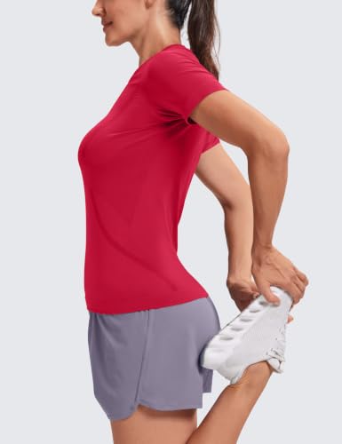 Image of MathCat Seamless Short Sleeve Workout Tops for Women