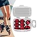 Aosekaa 8Pcs Inline Skate Bearing Spacers, Shaft Spacers,Lightweight,Accessories,Parts for Inline Skate,Roller Skate,Skateboard,Women, Red