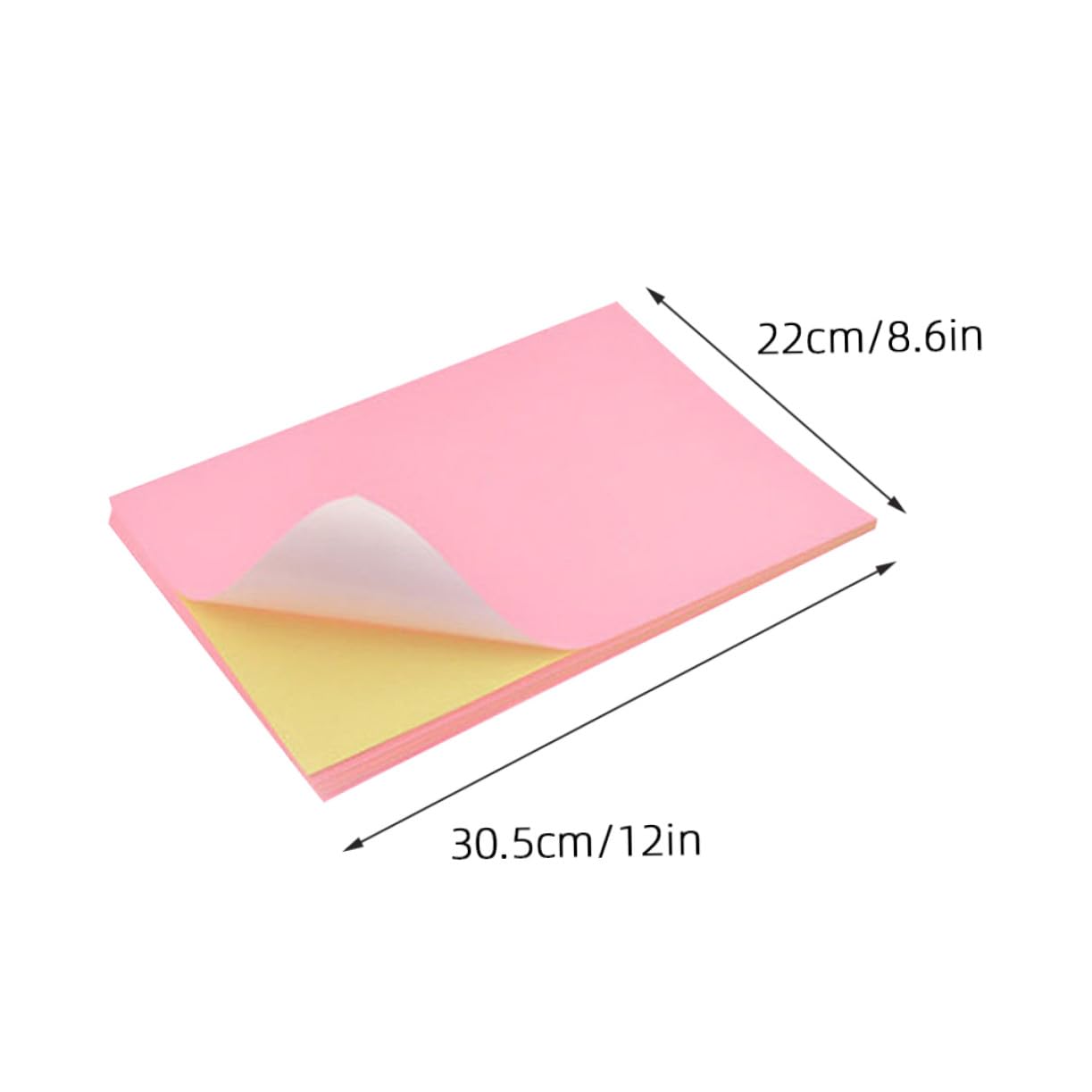 100 Pezzi Carta Colorata Etichette Autoadesive Stampabili per Classificazione e Laser Facile Staccare e Applicare Adesivi per Organizzazione Ufficio e DIY