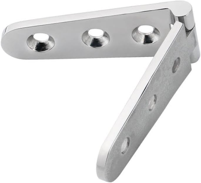8pcs 30x152mm Stainless Steel 316 Door Strap Hinge with 6 Holes Mirror Polish Marine Boat Hardware Casting