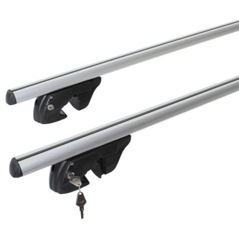 Barres de Toit pour Porsche Cayenne II (05/10-12/17) Menabo Sherman Noir - Menabo