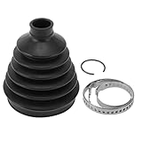 A ABSOPRO CV Gelenkmanschetten-Kit Nr. 1K0498203 mit Schellen Gelenkmanschette für Volkswagen Beetle 98-16 für Volkswagen Jetta 02-17 Gummi Stark Langlebig