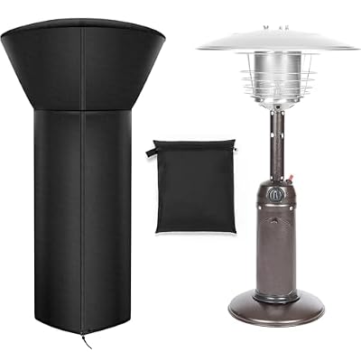 Tabletop Heater Cover, Heavy-duty and Weather-resistant Oxford Fabric, Waterproof , Dust-proof, Snow-proof, Windproof, with Zipper and Storage Bag for Mini Tabletop Patio Heater Covers