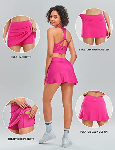 1A1A AK92202 Womens Hot Pink Tennis Skirts thumb #5