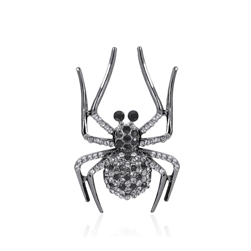 Image of YOQUCOL Halloween Spider Shape Brooch Pins for Women Girls Gift