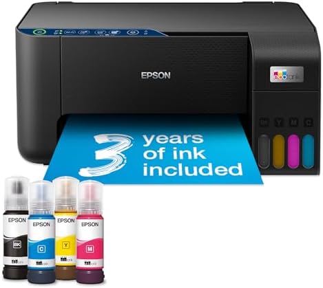 Epson EcoTank ET-2861 A4 Multifunction Wi-Fi Ink Tank Printer, With Up ...