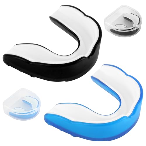 2 Stück Sport Mundschutz Zahnschutz für Boxen Kampfsport Hockey MMA Taekwondo Rugby mit...