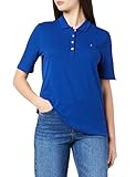 Tommy Hilfiger Damen Poloshirt Reg Polo SS Regular Fit mit Stretch, Blau (Bold Blue), M