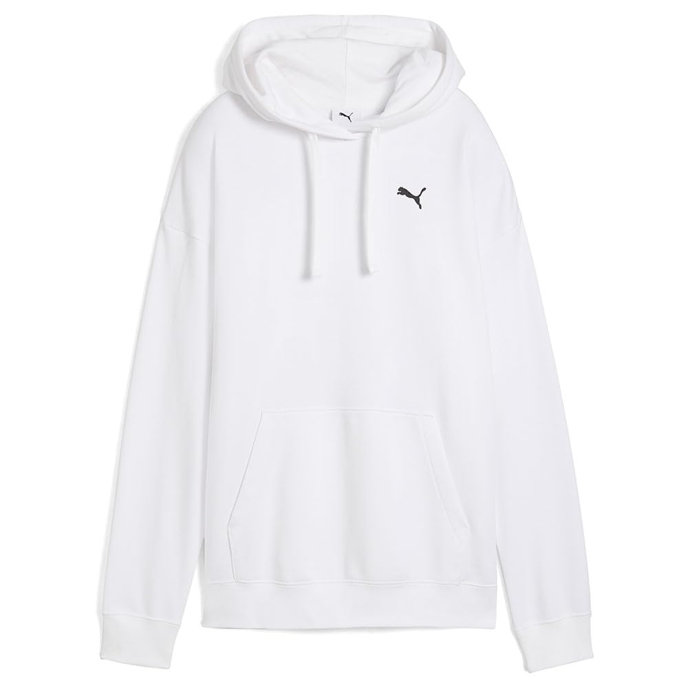 PUMA Ess Relaxed Hoodie XS White