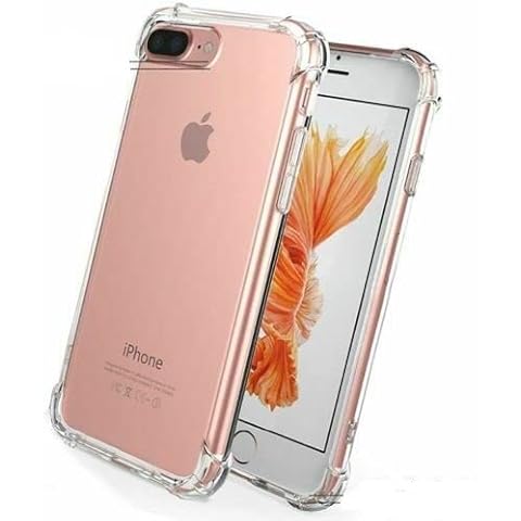 SFthingsss Case for iPhone 7 Plus/8 Plus, Clear Shockproof TPU Soft Bumper Phone Case Cover iPhone 8 Plus, iPhone 7 Plus 5.5" Cover