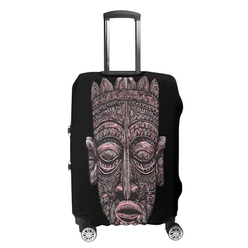African Tribal Mask Africa Luggage Covers Washable Travel Suitcase Cover Elastic Baggage Protector4
