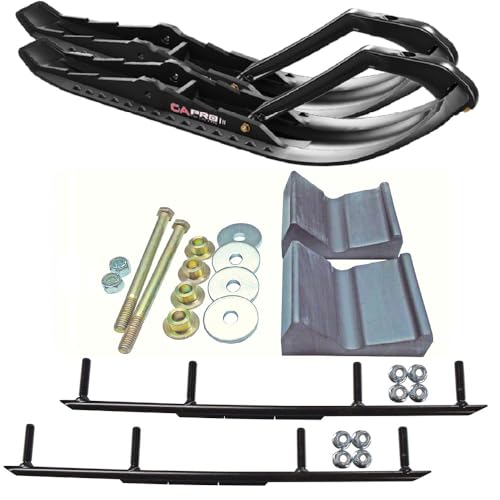 C&A Pro Black TMX Snowmobile Skis w/ 8