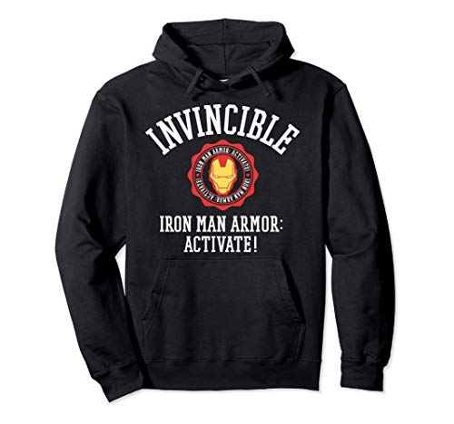 Marvel Iron Man Armor Activate Chest Logo Sudadera con Capucha