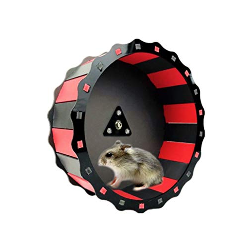 Hamster Exercise Wheel,Hamster Running Wheel Toy,Silent Plastic Runner for Rat Gerbil Hedgehog Chinchilla Guinea Pig Mice - Easy Attach to Cage
