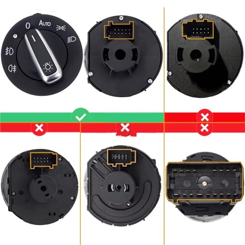 Interrupteur de phares pour VW Golf Plus 2005-2014 commande d éclairage habitacle - 4