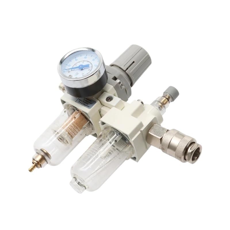 Compresor Filtro de aire Regulador de presión Trampa Separador de agua y aceite neumático Bomba Drenaje manual Suministro AC2010-02 Tipo | AC2010-02 PC12-02