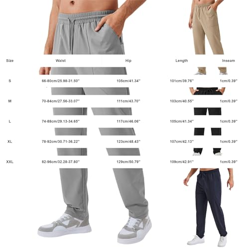 Pantalon de jogging pour homme décontracté et léger avec poches - 4