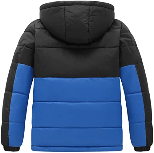 GGleaf Boy's Hooded Puffer Jacket Warm Quilted Outerwear Padded Winter and Autumn Coat2