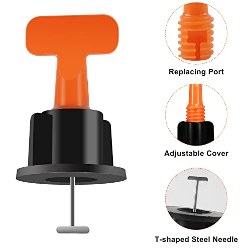 LONENESSL Tile Leveling System Kit, 150pcs Reusable Tile Spacers with 3 Special Wrenches and Retrievable Steel Needle - Image 3