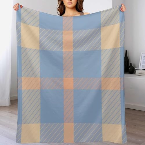 Couvertures de lit molletonnées grands carreaux pour remplacer vos plaids rêches - 7