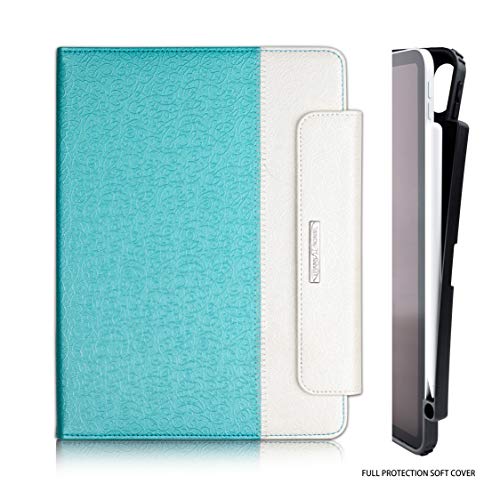 Thankscase for iPad Pro 11 Inch 2018, Rotating TPU Smart Cover with Pencil