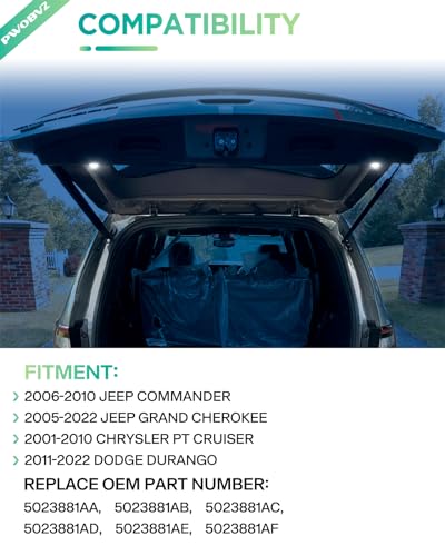 Luz LED interior trasera de carga para Jeep Grand Cherokee miniatura 5