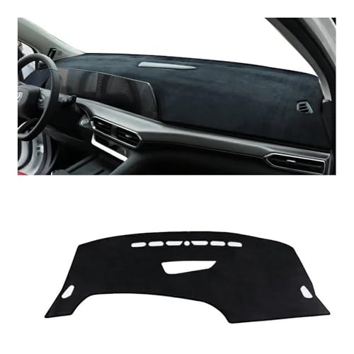 Coche Fundas Salpicadero Compatible Con Changan Para UNI-T 2020 2021 2022 Cubierta Para Salpicadero Coche Alfombrilla Parasol Evita Luz Almohadilla Antideslizante(B Black)