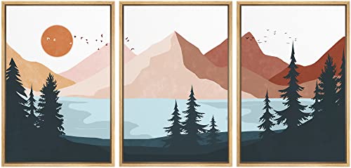 wall26 Framed Canvas Print Wall Art Set Woodland Nursery Decor