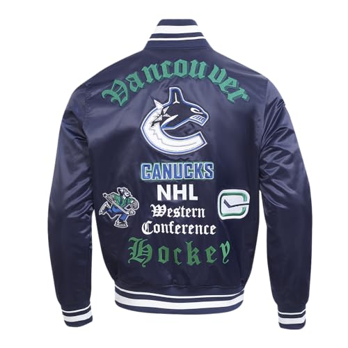 Image of Pro Standard Mens NHL Old English Satin Jacket