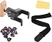 Hercules GSP38WB PLUS Auto Grip Guitar Hanger, Wood Base, Short Arm - 1 Pack Bundle with Strap, Picks, and Austin Bazaar Polishing Cloth