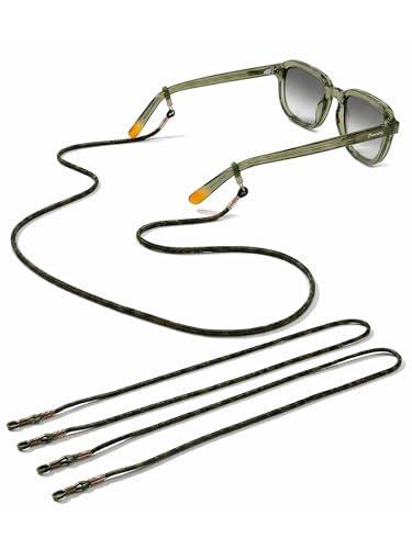 rootful. Brillenband 2er Set Schwarz Brillenkordel Damen & Herren Brillenhalter für Sonnenbrille & Lesebrille Nylon Brillenkette mit sicherem Halt inkl. Mikrofaserbeutel & Putztuch