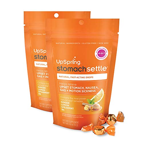 UpSpring Stomach Settle Drops for Nausea, Gas, Bloating, Morning Sickness and Motion Sickness