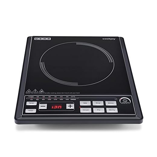 Usha Cook Joy (2102 P) 2000-Watt Induction Cooktop (Black)