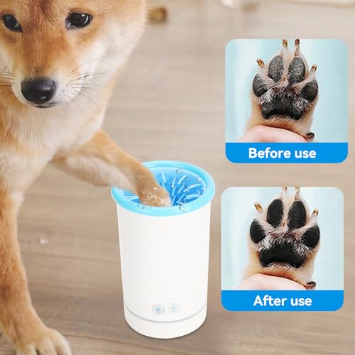 Dog Paw Cleaner for Dogs, Portable Electric Dog Paw Washer, Dog Foot Cleaner Dog Foot Washer Pet Paw Cleaner Muddy Paws Cleaner for Dogs Grooming - Image 5