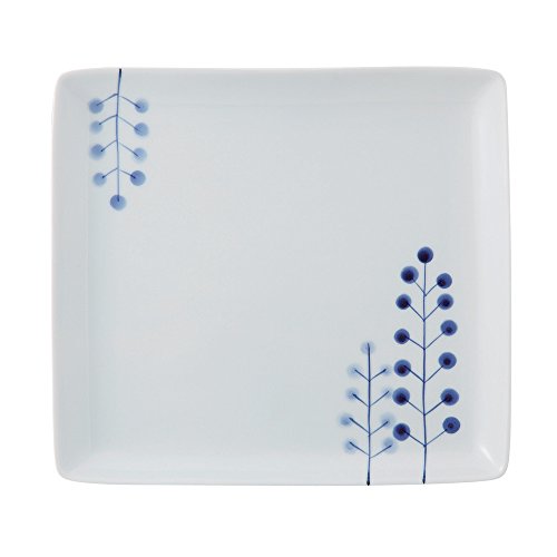 浜陶 ドットツリー 角プレート 09-20
