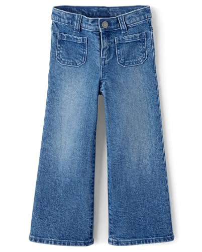Image of Gymboree Girls' and Toddler Wide Leg Jeans