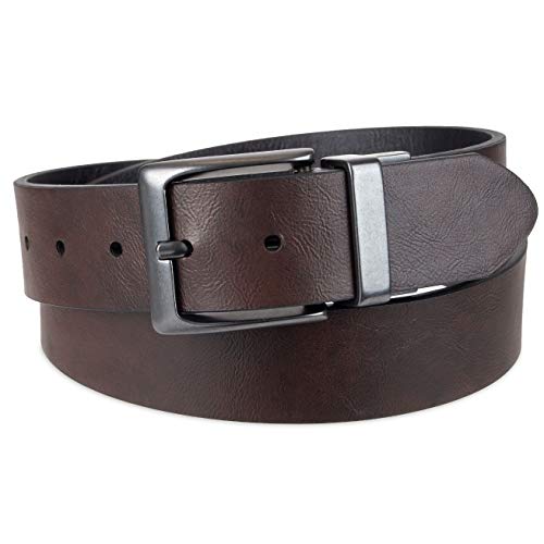 Image of Levi's Leather Men's Levis 40Mm Reversible Belt With Brushed Silver Buckle