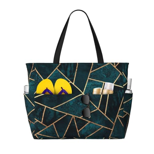 Sac fourre-tout avec poignées grand format, cabas de plage et sac à bandoulière pour femme