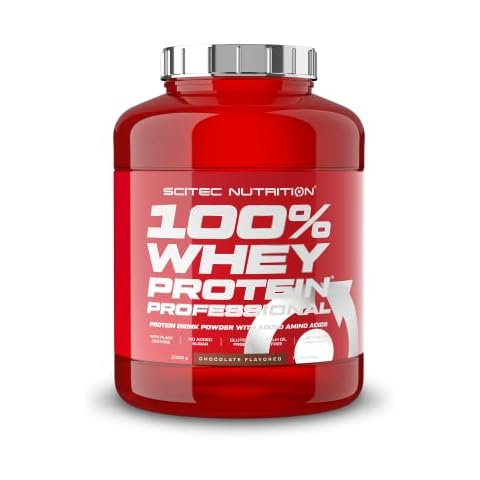 Scitec Nutrition 100% Whey Protein Professional with Extra Amino acids and Digestive enzymes, Gluten Free, 2.35 kg, Chocolate Cover